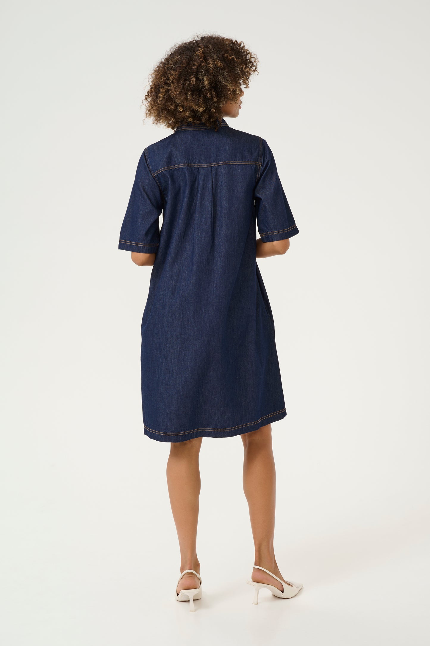 Culture Winnie Arpa Dress Blue Denim