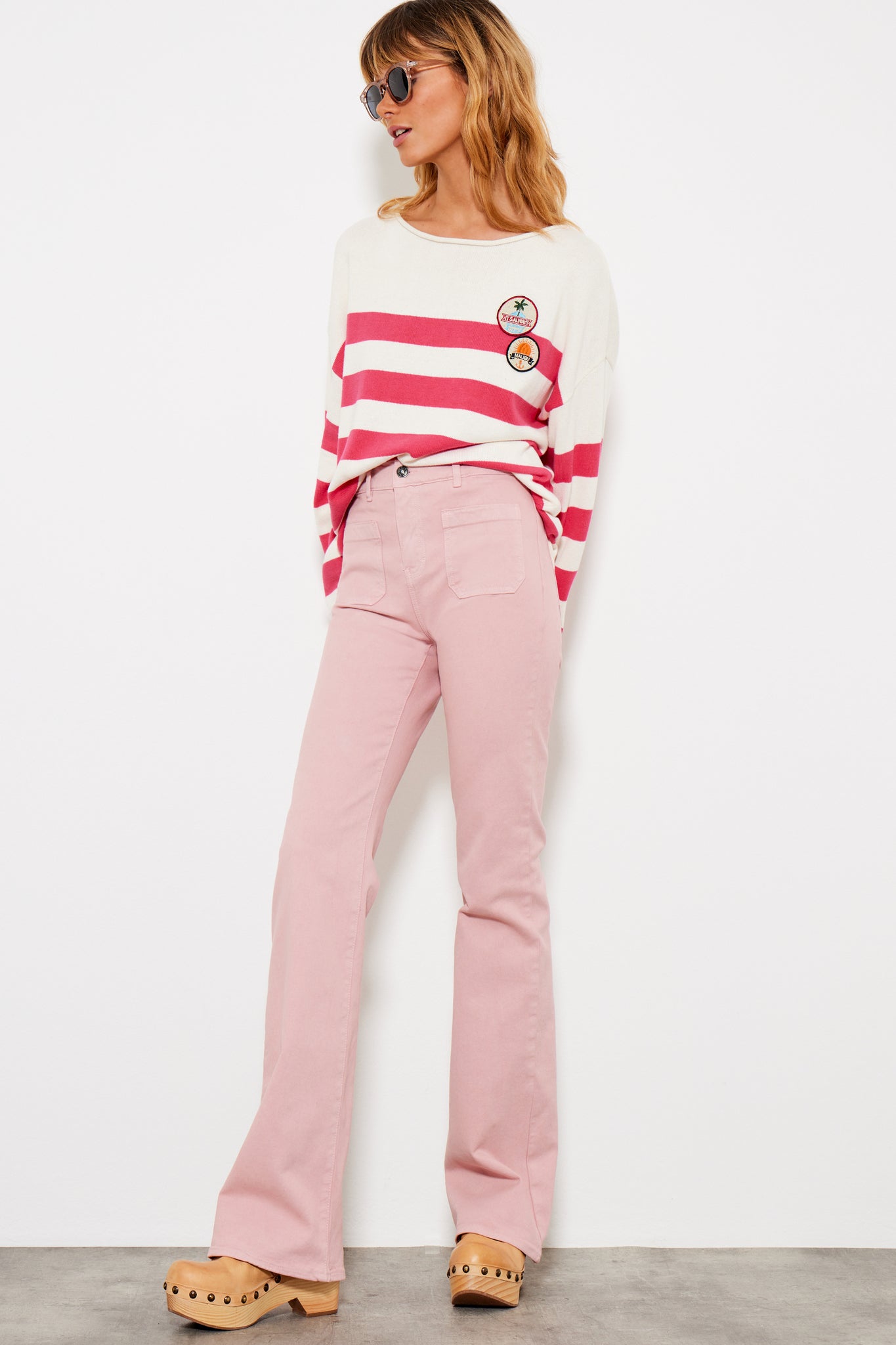 Five Luna Trousers Old Pink