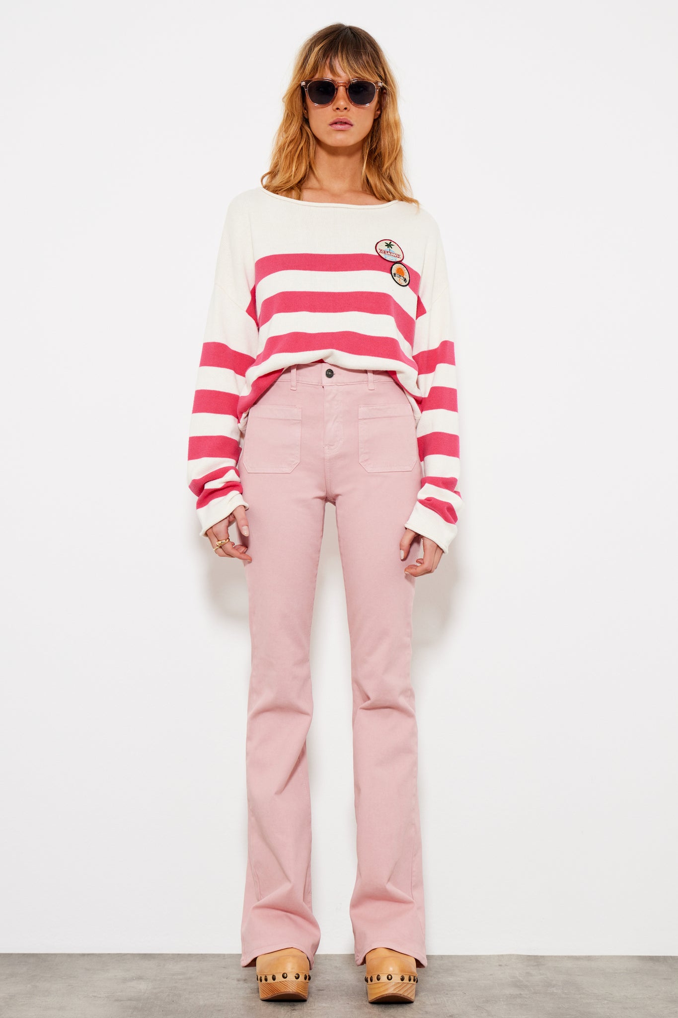 Five Luna Trousers Old Pink