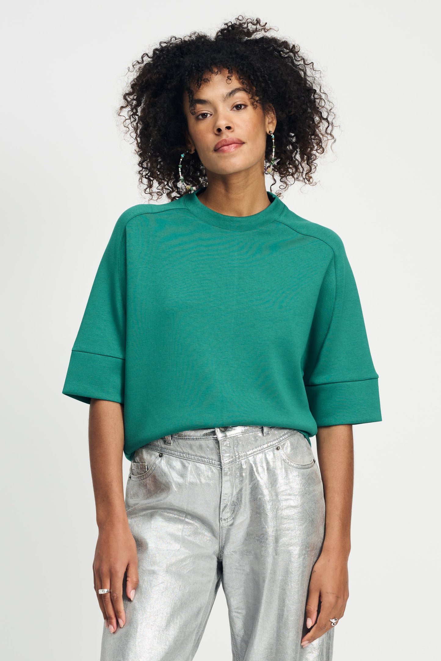 Pom Nina Meadow Green Top Green