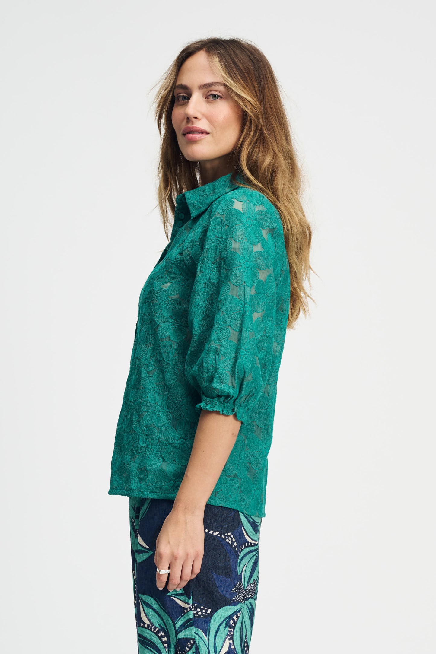 Pom Fresh Green Blouse Green