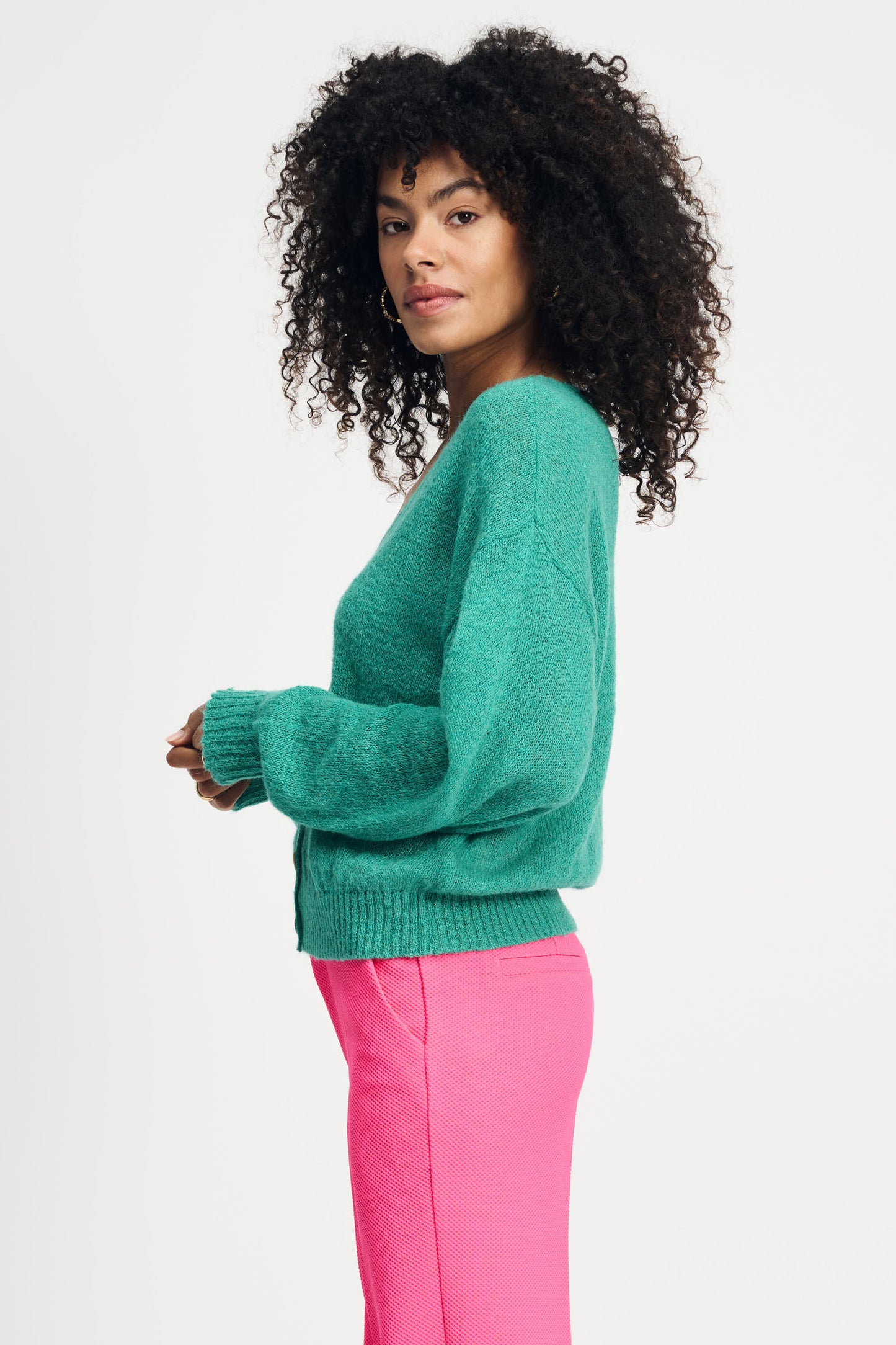 Pom Fresh Green Cardigan Green