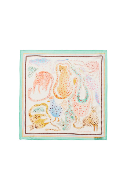 Lollys Animal Small Scarf Multi Coloured