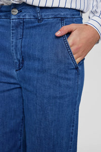 Numph Amber Pants, Blue Denim