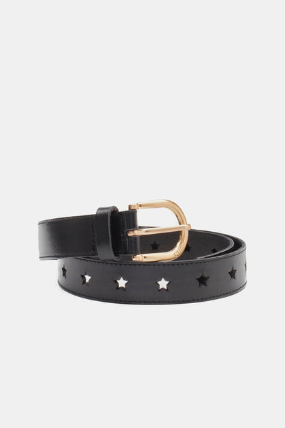 Fabienne Cut It Out Star Belt, Black