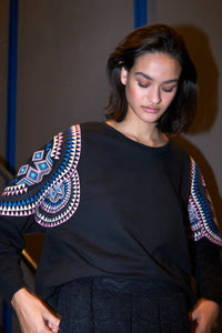 Lollys Agra Sweater, Black