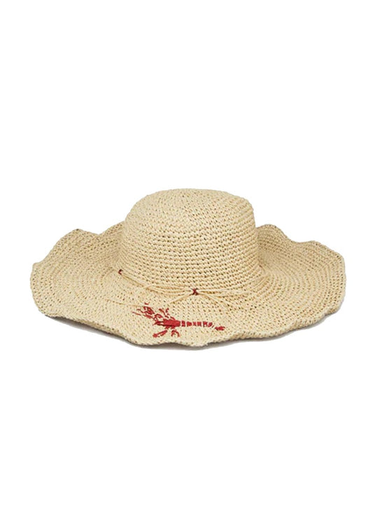 Becks Lobster Hat, Straw