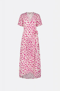 Fabienne Archana Butterfly Dress Cream/Pink