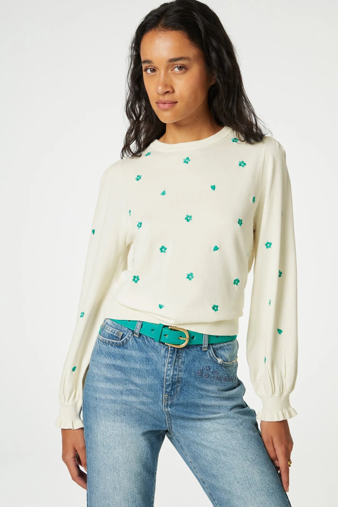 Fabienne Holly Pullover, Cream