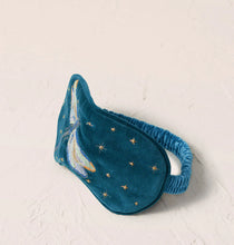 Load image into Gallery viewer, Dragonfly Velvet Eye Mask, Teal
