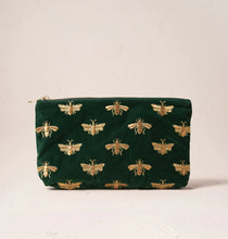Load image into Gallery viewer, Honey Bee Everyday Pouch, Forest Green
