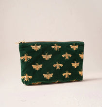 Load image into Gallery viewer, Honey Bee Everyday Pouch, Forest Green
