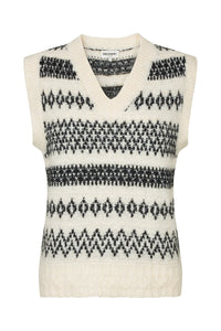 Lollys Narbonnell Vest Knit, Black