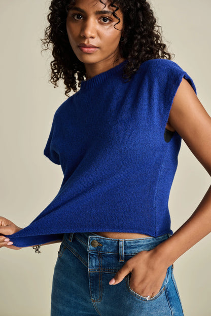 Pom Bright Blue Top Blue