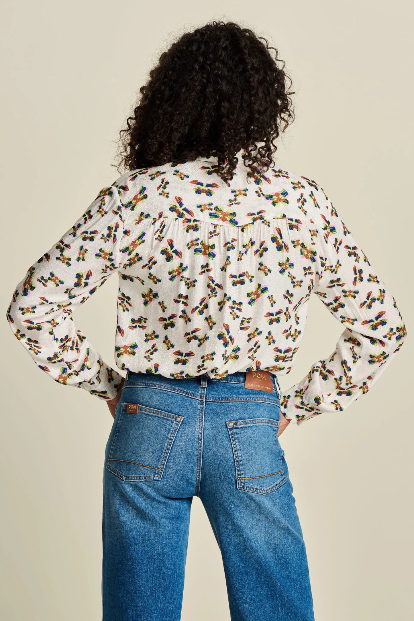 Pom Milly Butterfly Blouse Ecru