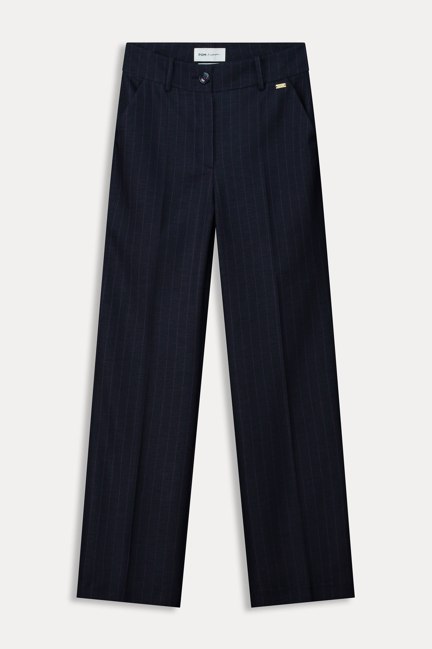 Pom Striped Pants Midnight Blue