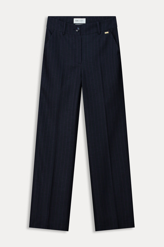 Pom Striped Pants Midnight Blue