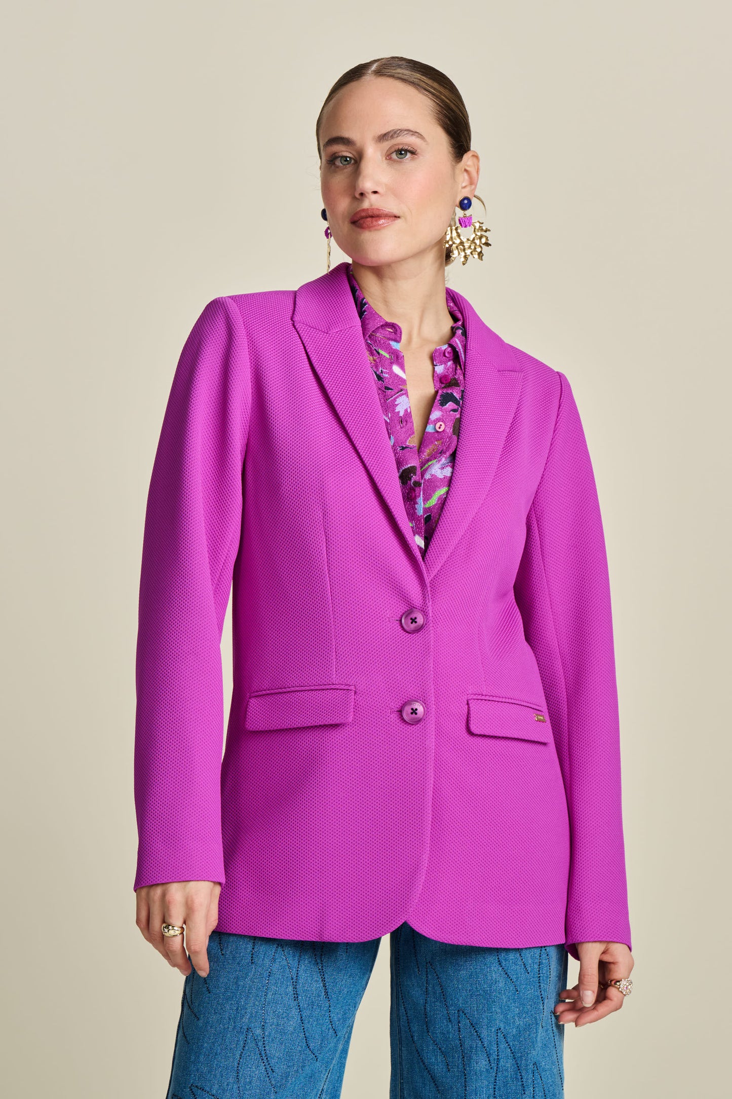 Pom Cactus Pink Blazer Pink