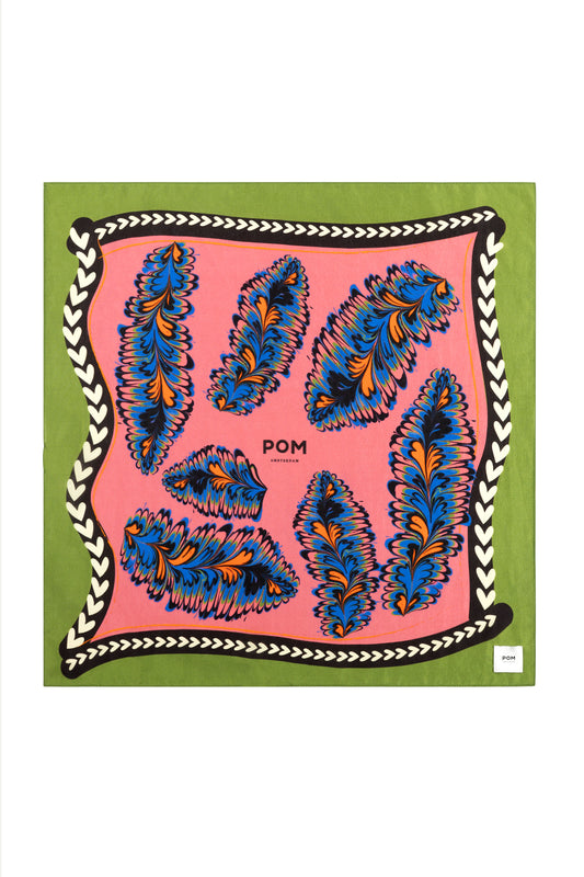 Pom Silk Animal Paradise Pink/Green