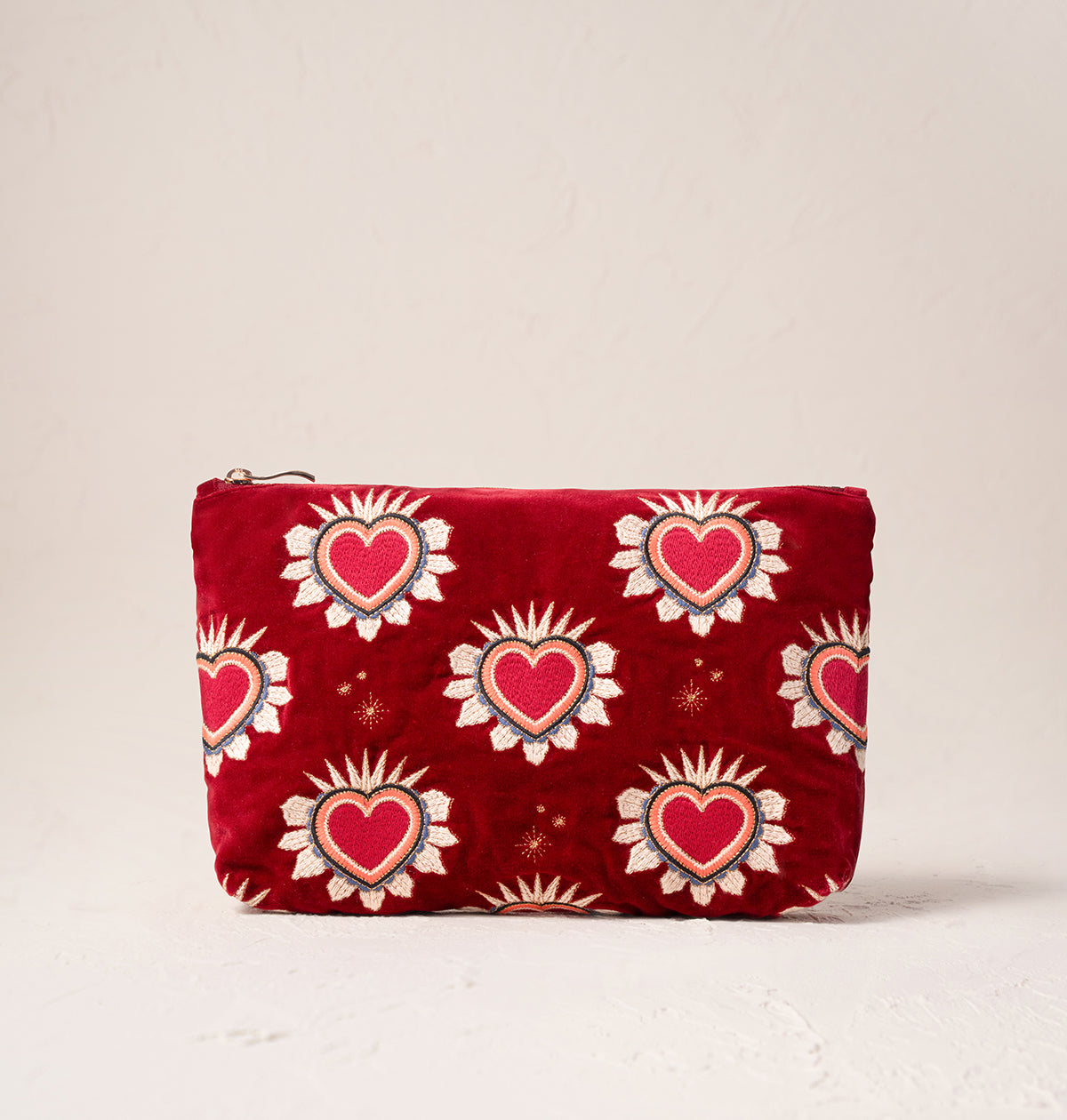 Sacred Hearts Everyday Pouch, Rouge