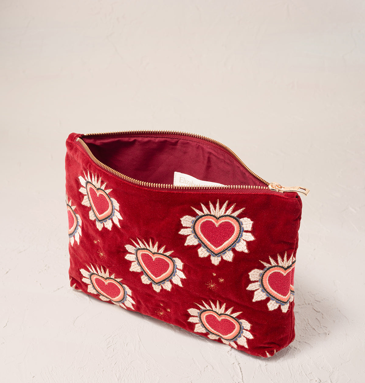 Sacred Hearts Everyday Pouch, Rouge