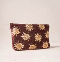 Load image into Gallery viewer, Sun Goddess Chocolate Velvet Pouch, Smoked
