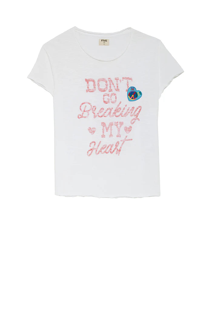 Breaking My Heart Tee-Shirt White