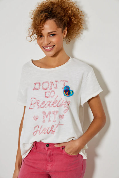 Breaking My Heart Tee-Shirt White