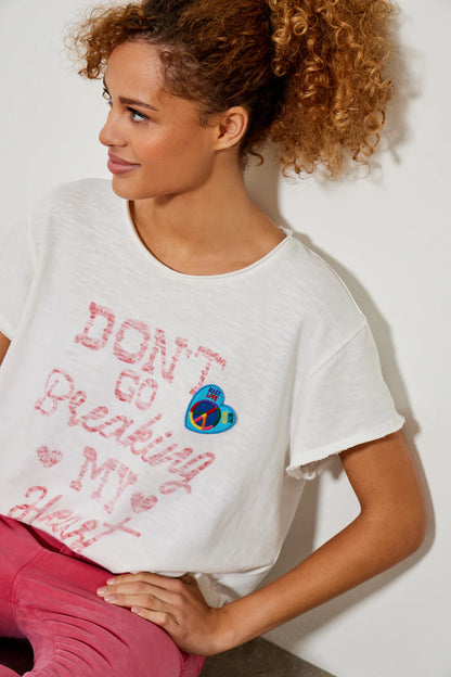 Breaking My Heart Tee-Shirt White