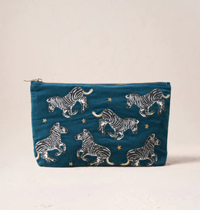 Zebra Everyday Pouch, Teal