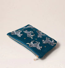 Load image into Gallery viewer, Zebra Everyday Pouch, Teal
