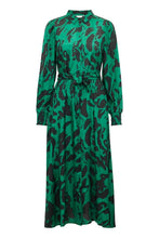 Load image into Gallery viewer, Kaffe Pollie Oline Dress, Black/Green
