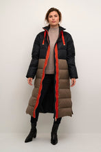 Load image into Gallery viewer, Culture Aisha Long Down Coat, Black
