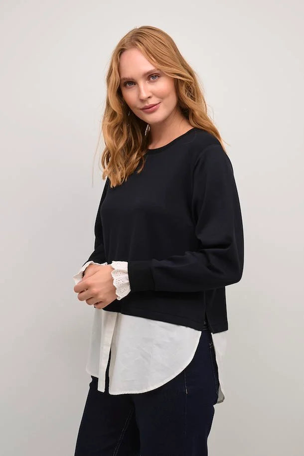 Culture Chabrina Bling Sweatshirt, Black