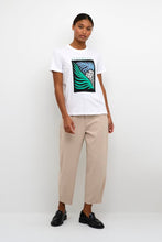 Load image into Gallery viewer, Kaffe Cameron Tee, Blue/Green Floral
