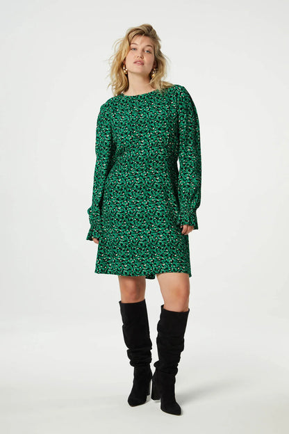 Fabienne Vanessa Dress, Feeling Green/ Black Petit Amour