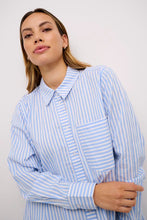 Load image into Gallery viewer, Culture Alexina Shirt, Blue Striped
