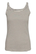 Load image into Gallery viewer, Kaffe Kaia Tank Top, Black/Cream
