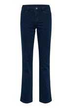 Load image into Gallery viewer, Kaffe Vicky Straight Leg Jeans Dark Sapphire
