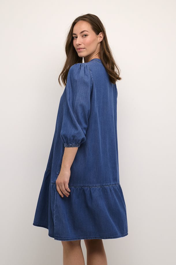 Culture Arpa Antoinette Dress Dark Blue Denim