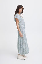 Load image into Gallery viewer, Ichi Aya Long Dress, Blue Dot
