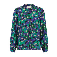 Load image into Gallery viewer, Fabienne Frida Blouse, Green Purple
