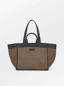 Gingham Lily Bag, Brown