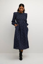 Load image into Gallery viewer, Kaffe Nomy Smock Dress, Black Floral
