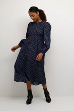 Load image into Gallery viewer, Kaffe Nomy Smock Dress, Black Floral
