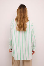 Load image into Gallery viewer, Culture Alexina Shirt, Green / Striped
