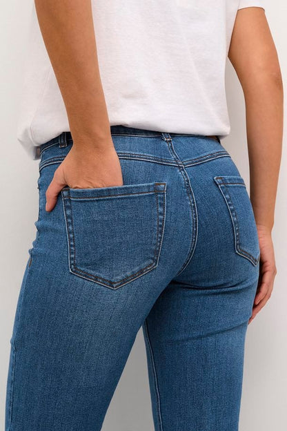 Kaffe Sinem Straight Jeans, Blue Denim