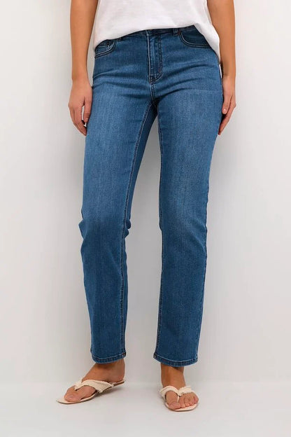 Kaffe Sinem Straight Jeans, Blue Denim