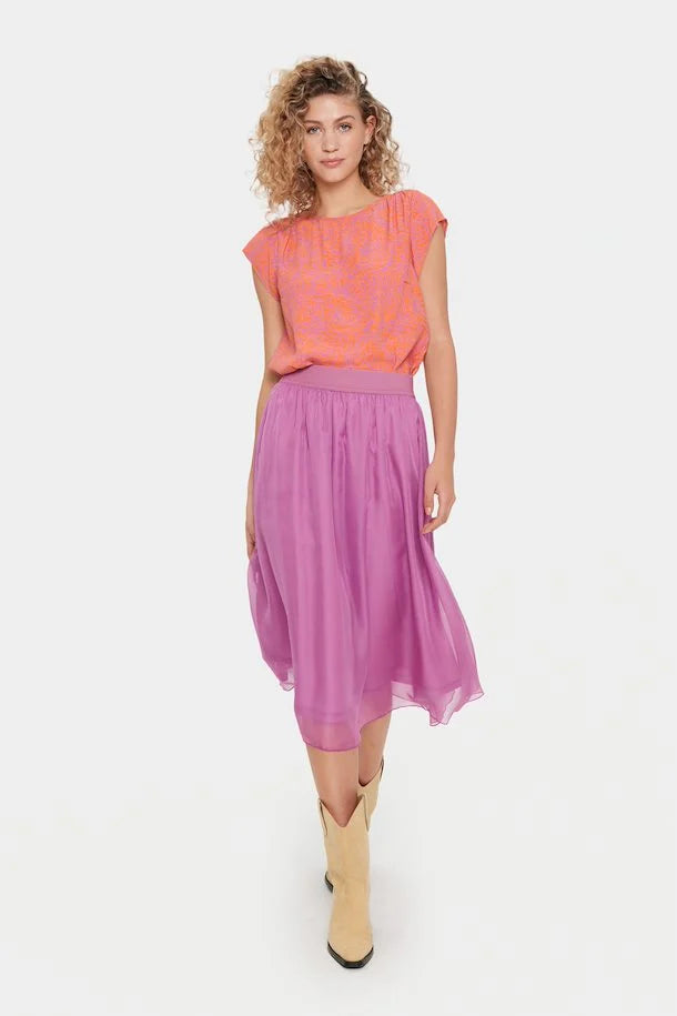 St Tropez Coral Skirt, Mulberry