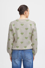 Load image into Gallery viewer, Ichi Brielle Long Sleeve Pullover, Green
